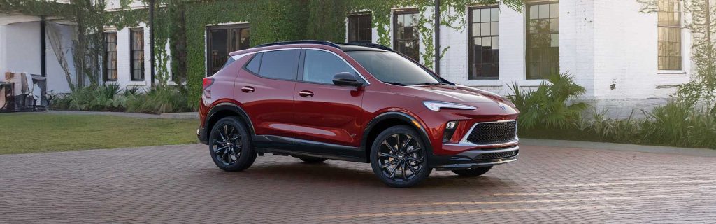 2025 Buick Encore GX parked in front of a house