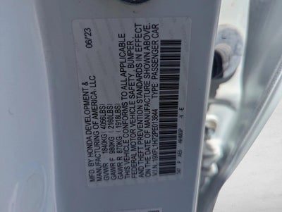 2023 Honda Civic Hatchback EX-L w/o BSI