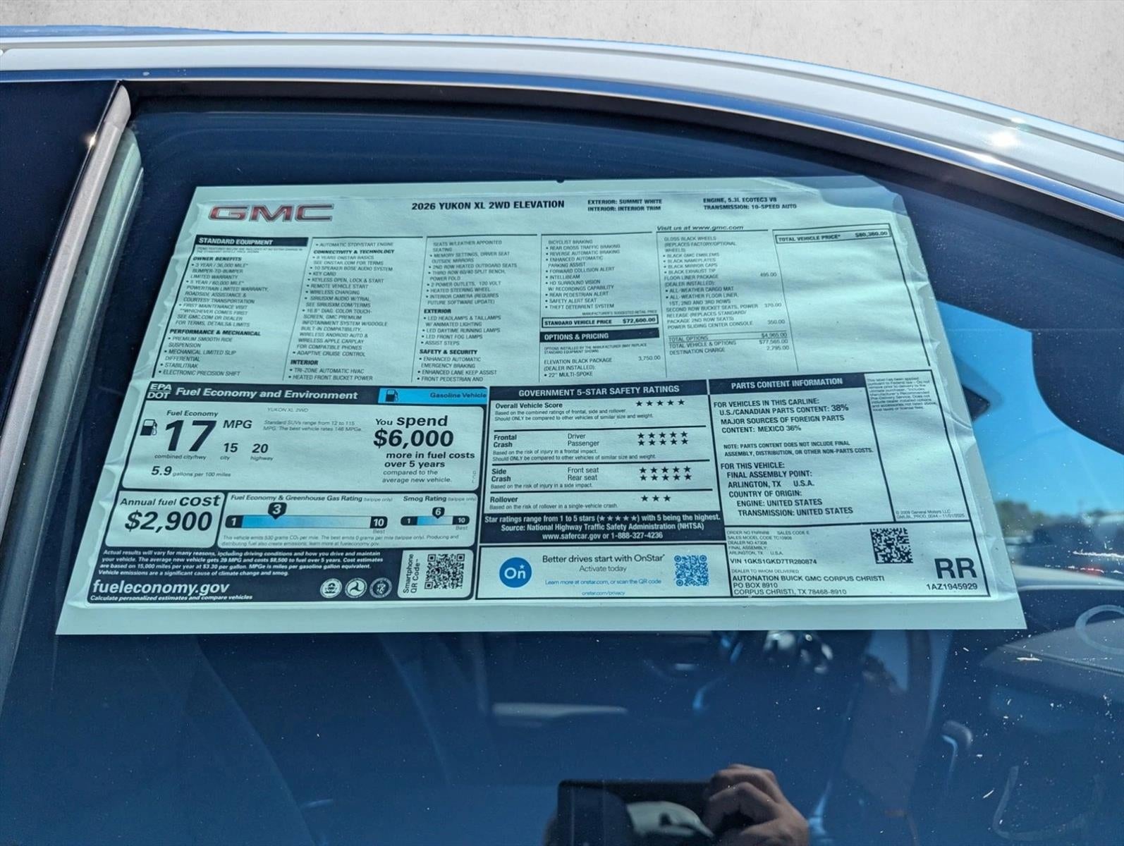 2026 GMC Yukon XL Elevation