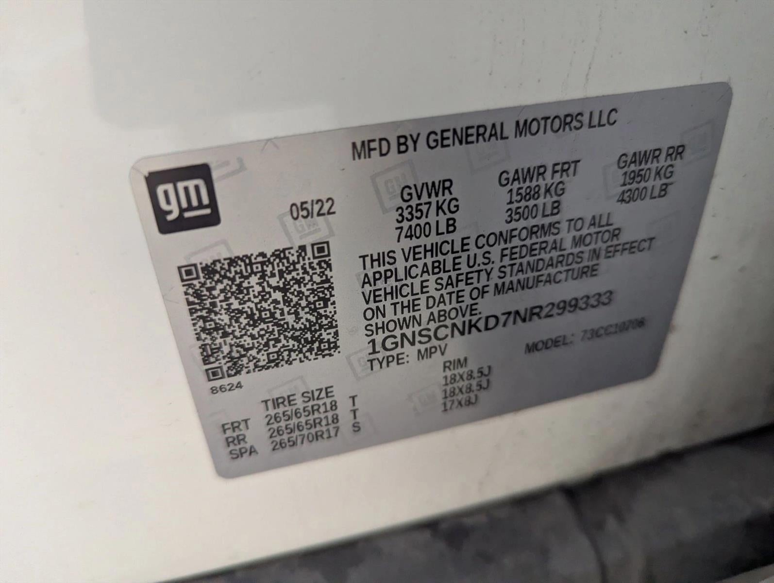 2022 Chevrolet Tahoe LT