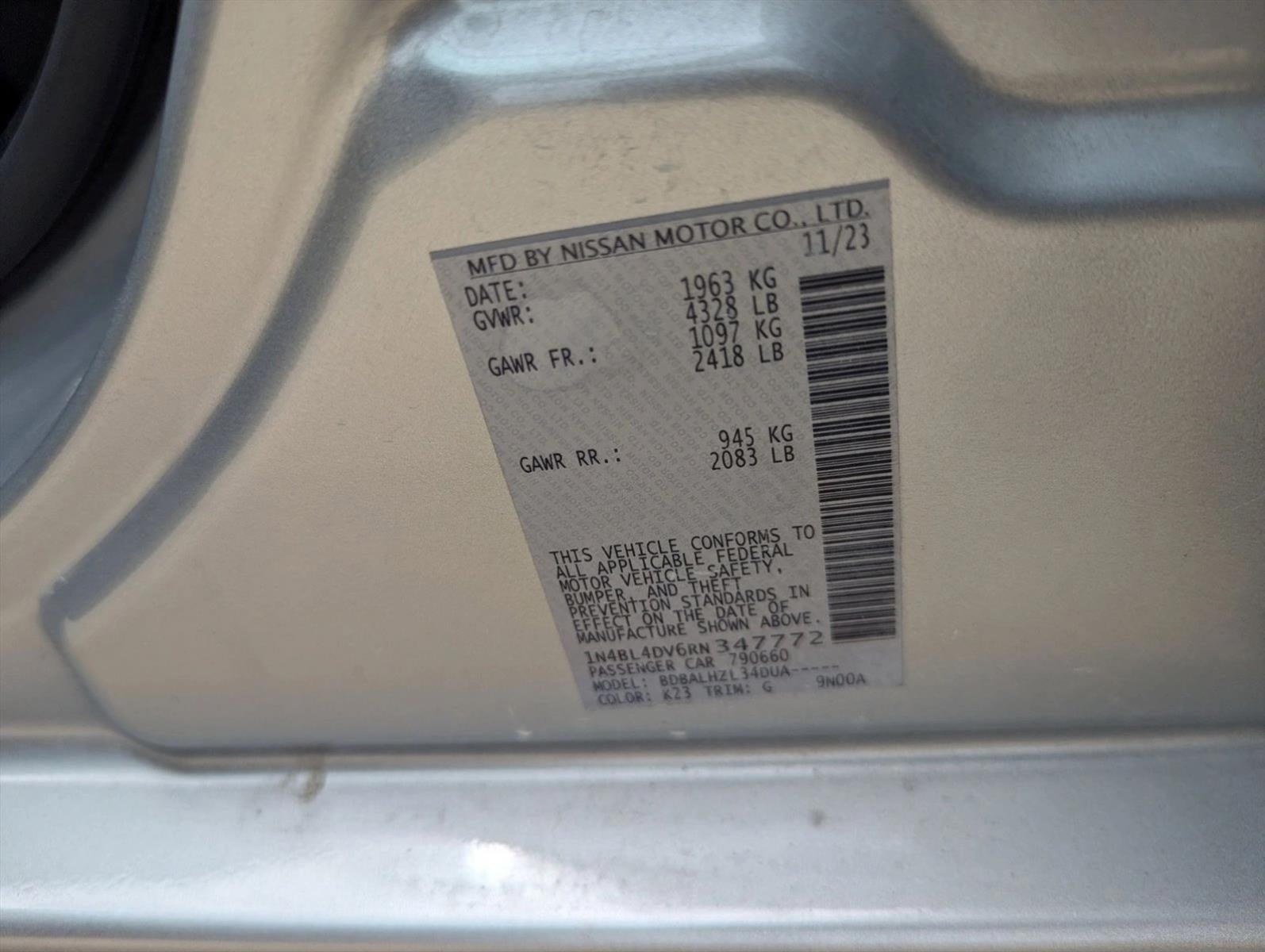 2024 Nissan Altima 2.5 SV