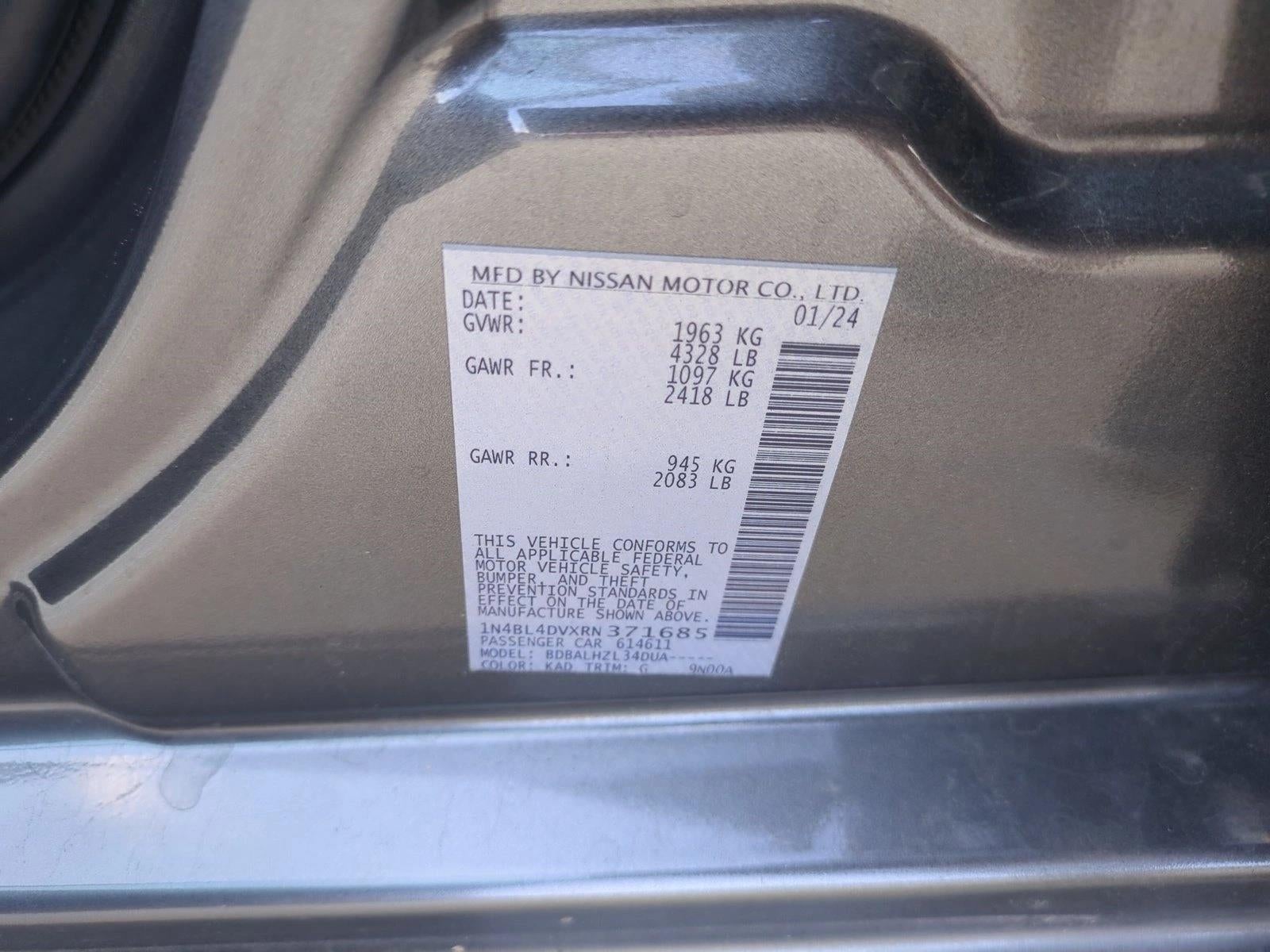 2024 Nissan Altima 2.5 SV