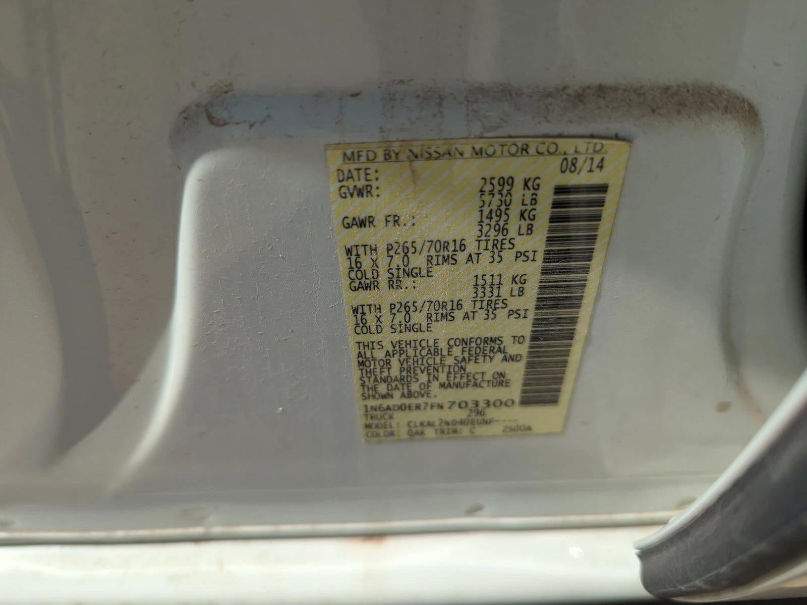 2015 Nissan Frontier SV