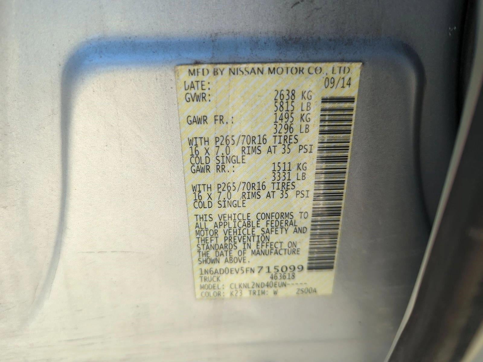 2015 Nissan Frontier SV