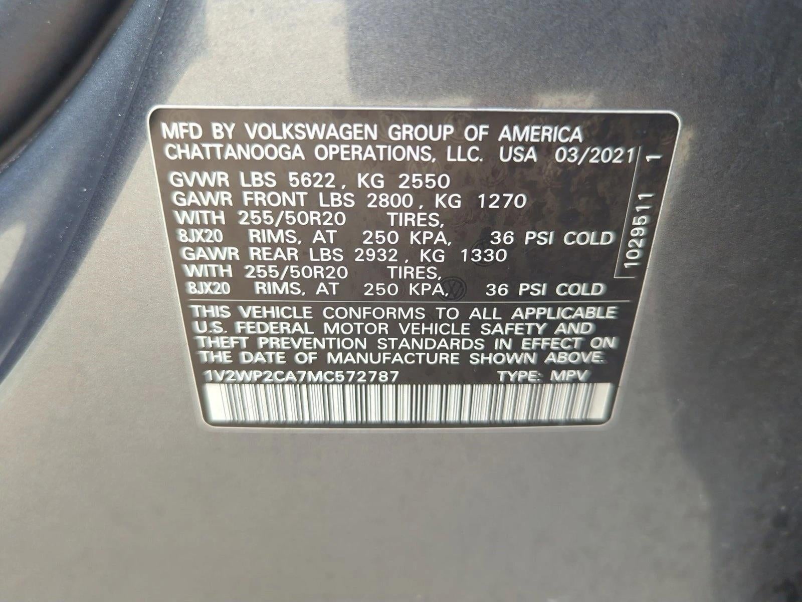 2021 Volkswagen Atlas 2.0T SE w/Technology