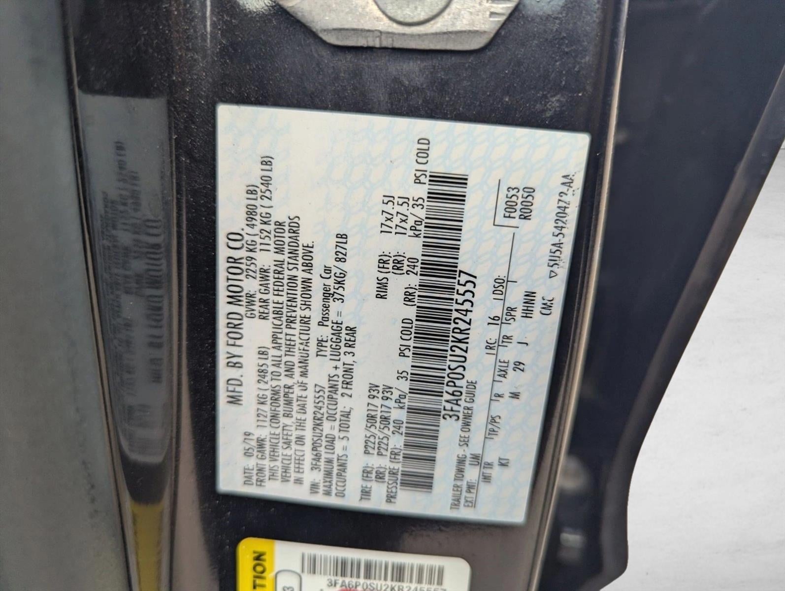 2019 Ford Fusion Energi Titanium