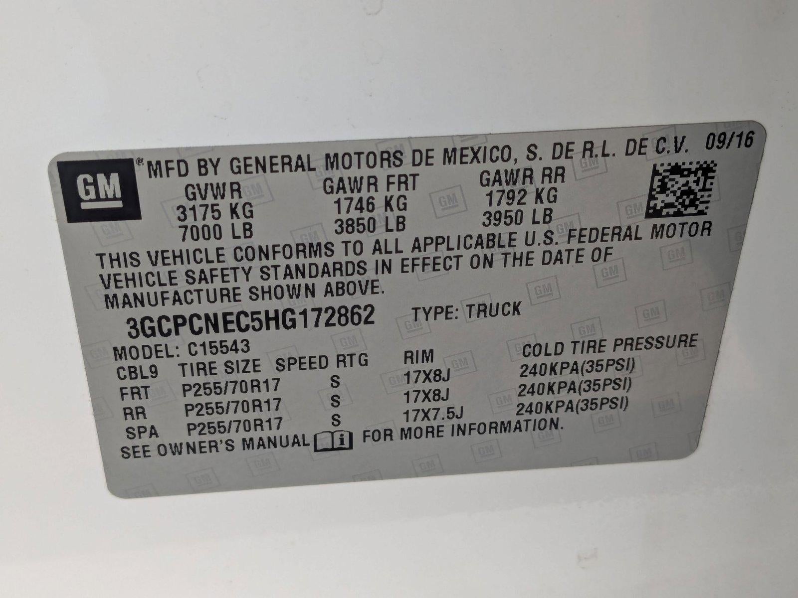 2017 Chevrolet Silverado 1500 Work Truck