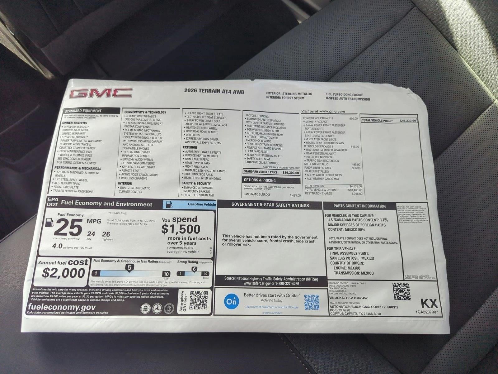 2026 GMC Terrain AT4