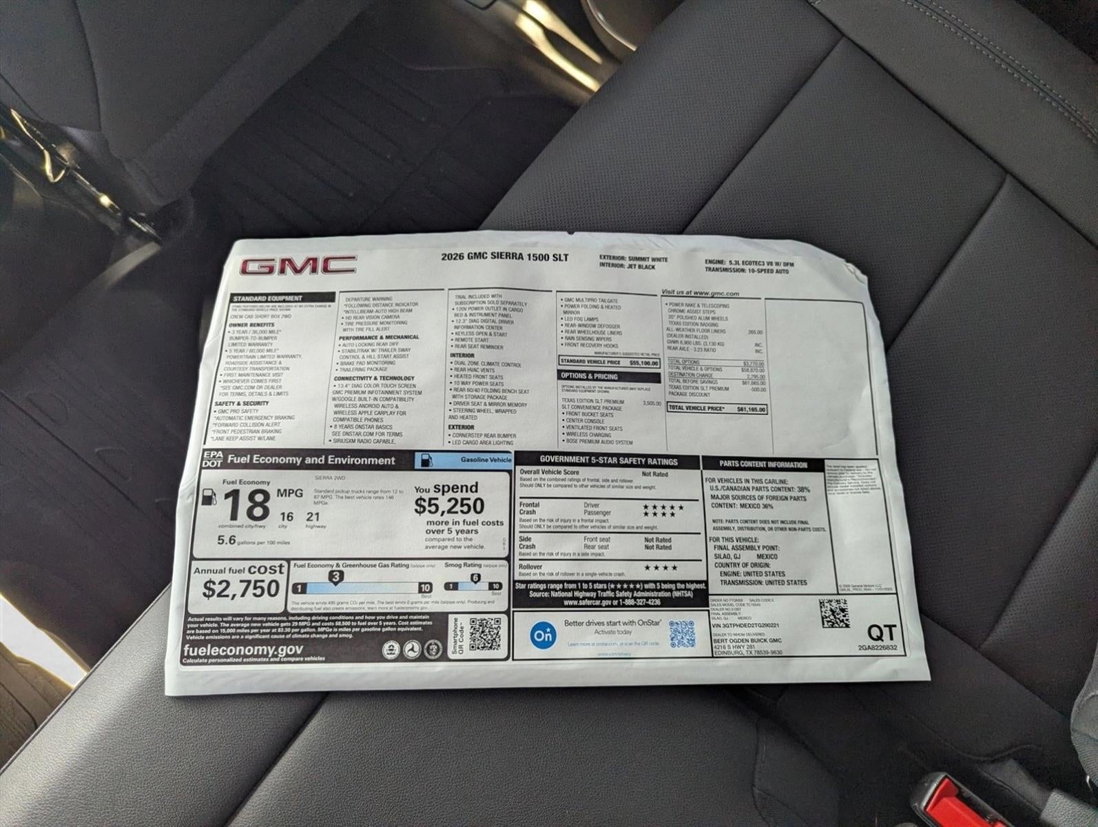 2026 GMC Sierra 1500 SLT