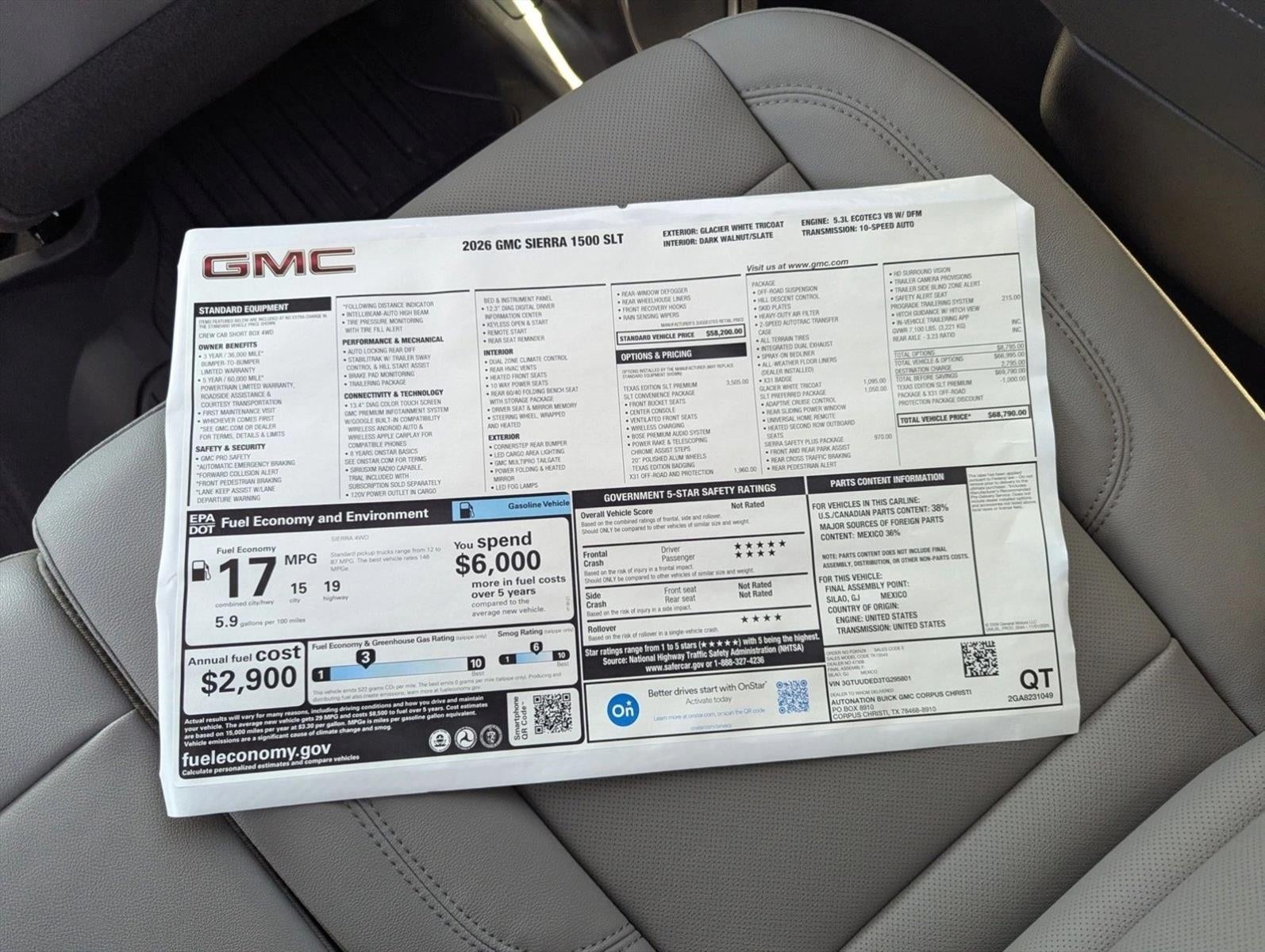 2026 GMC Sierra 1500 SLT