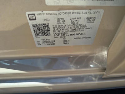 2022 GMC Sierra 1500 AT4X