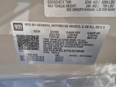 2026 GMC Sierra 1500 AT4X