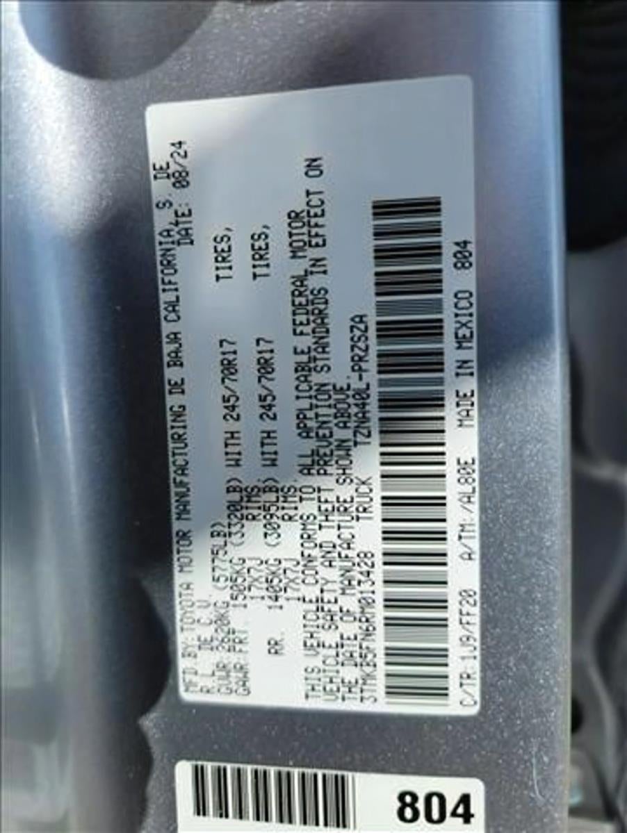 2024 Toyota Tacoma 2WD SR5