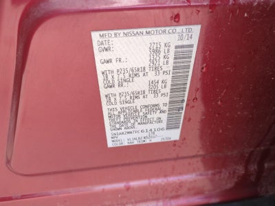 2015 Nissan Pathfinder S