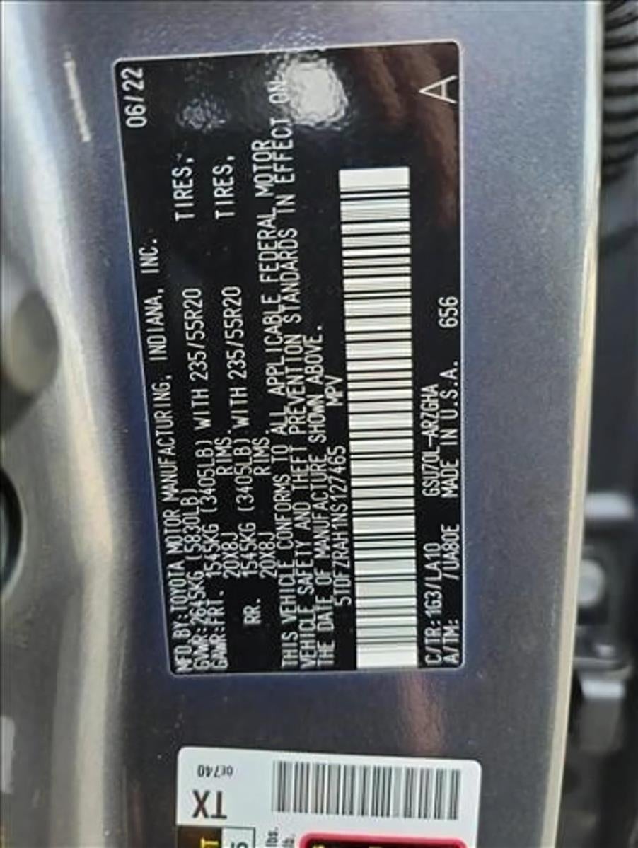 2022 Toyota Highlander Platinum