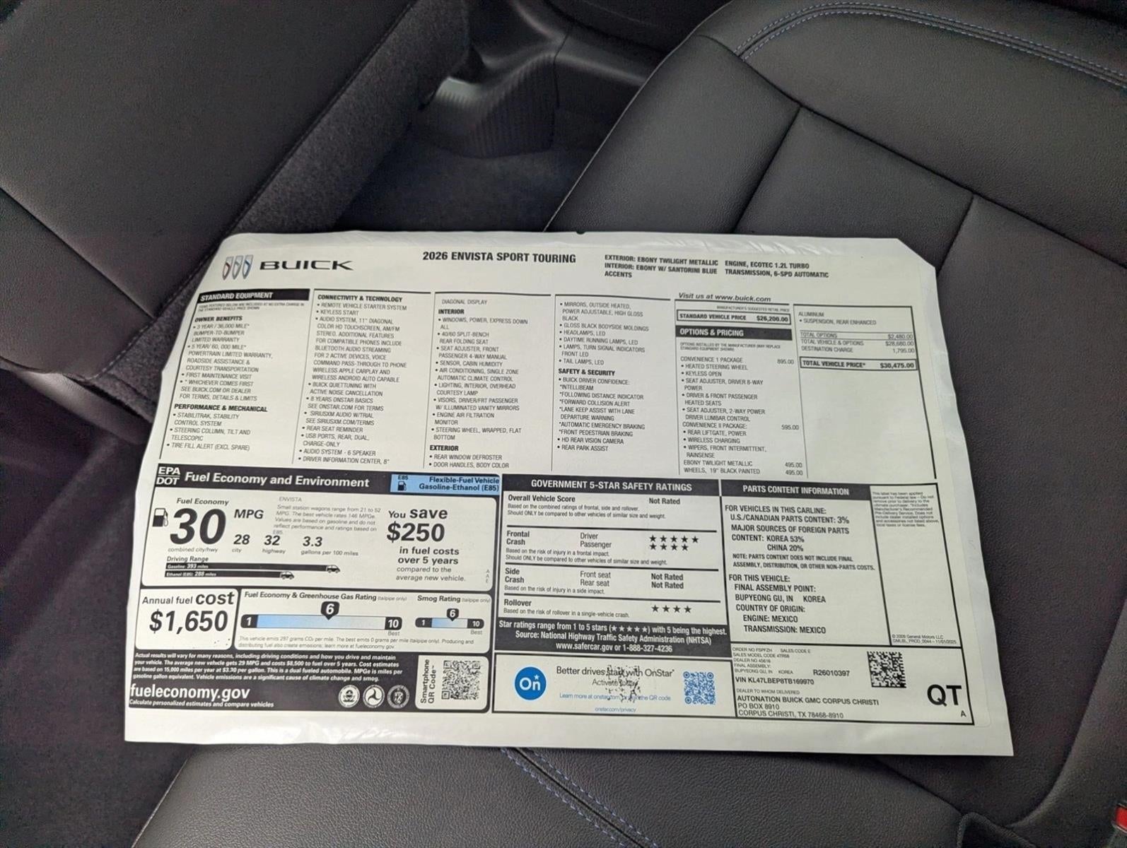 2026 Buick Envista Sport Touring