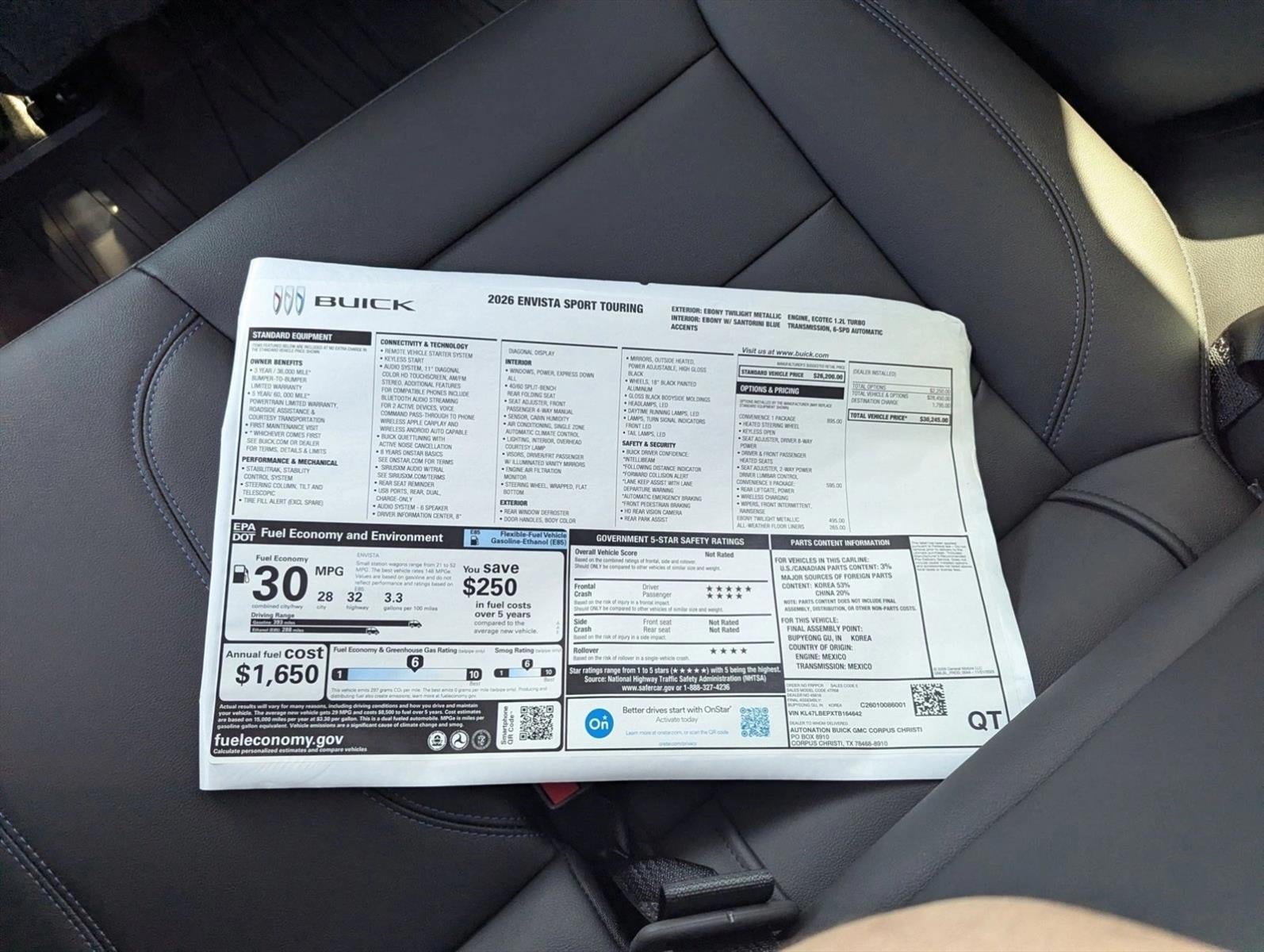 2026 Buick Envista Sport Touring