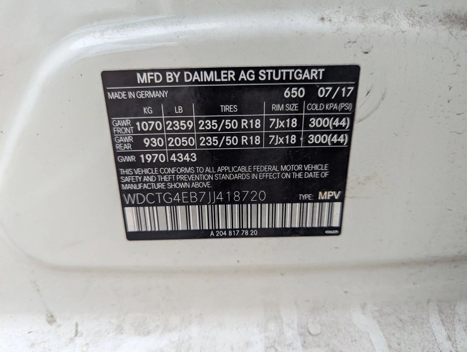 2018 Mercedes-Benz GLA GLA 250