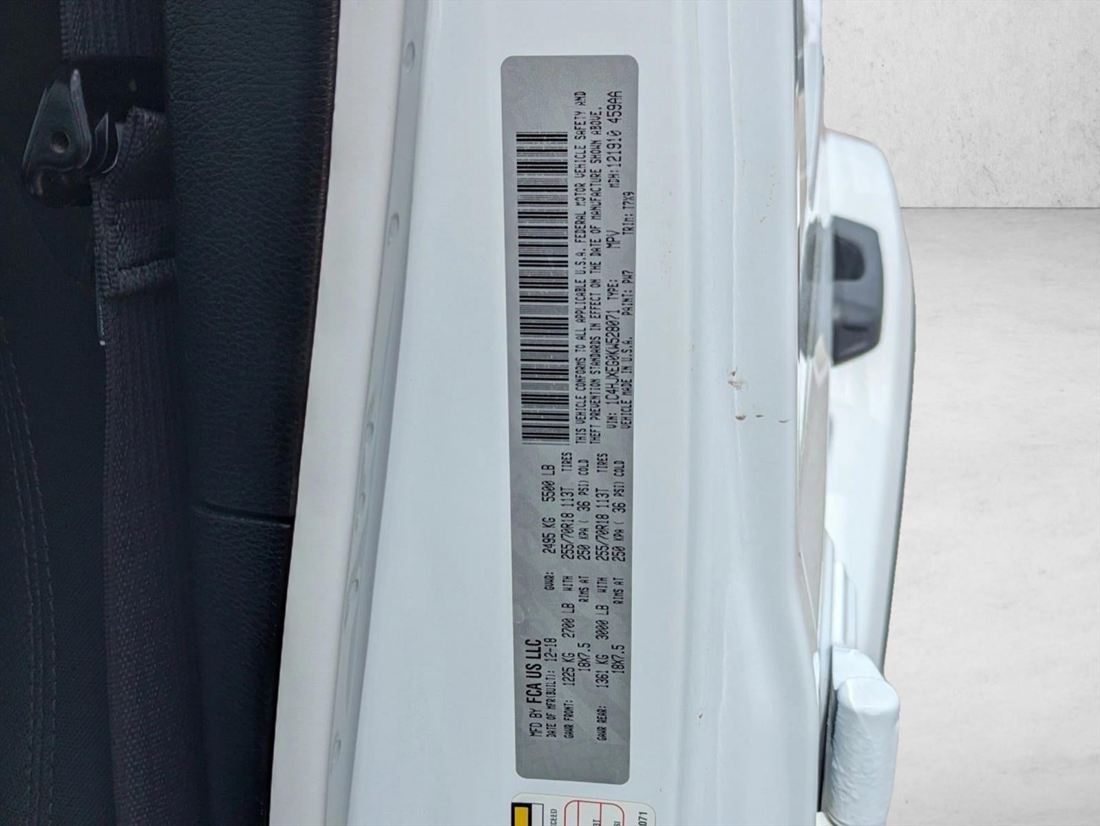 2019 Jeep Wrangler Unlimited Sahara 4x4