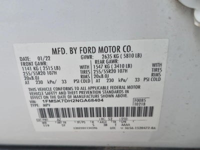 2022 Ford Explorer XLT RWD