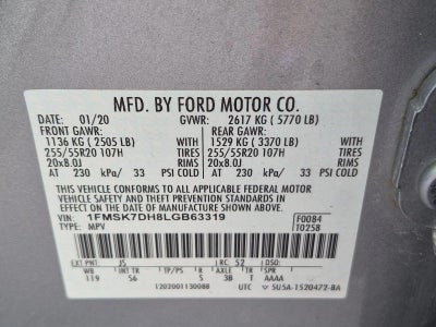 2020 Ford Explorer XLT RWD