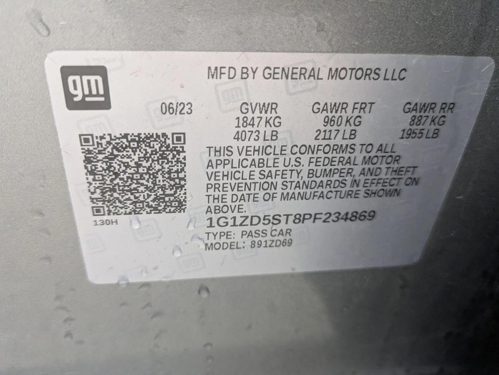 2023 Chevrolet Malibu 4dr Sdn 1LT