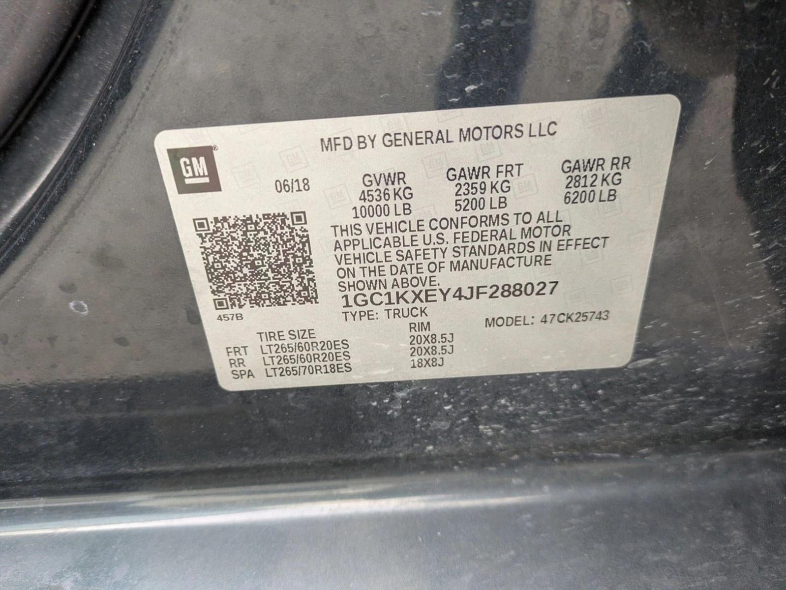 2018 Chevrolet Silverado 2500 HD Crew Cab Standard Box 4-Wheel Drive High Country