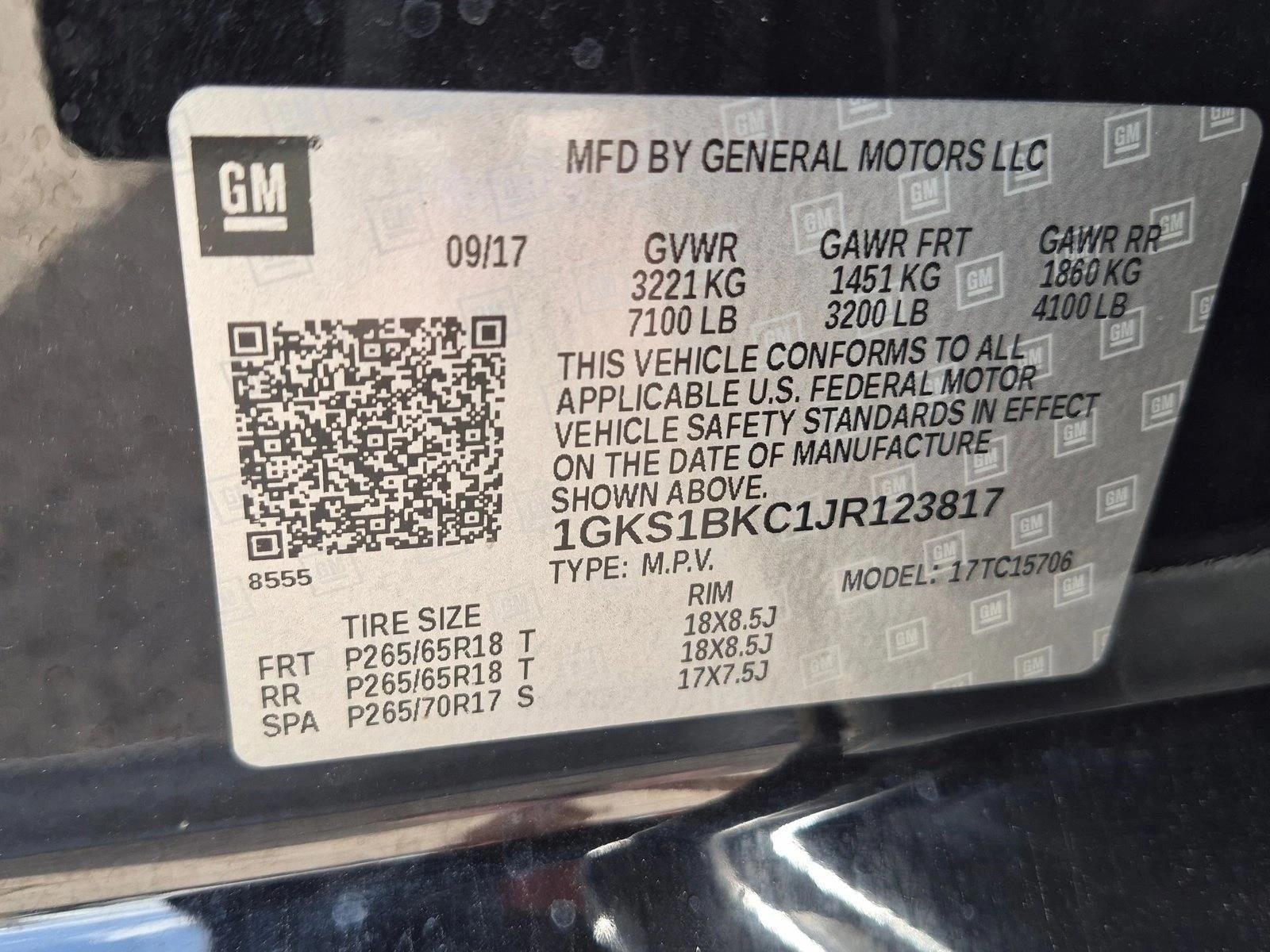 2018 GMC Yukon 2WD 4dr SLT