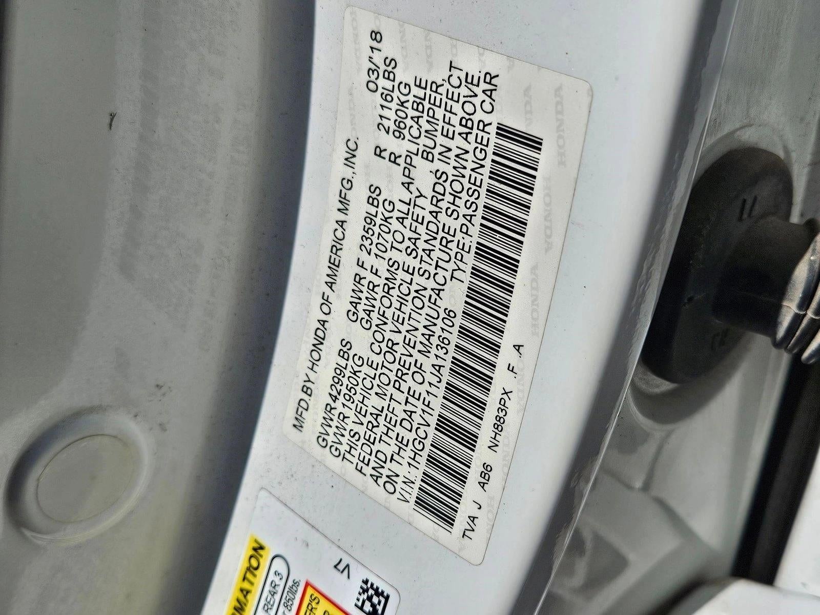 2018 Honda Accord Sedan LX CVT