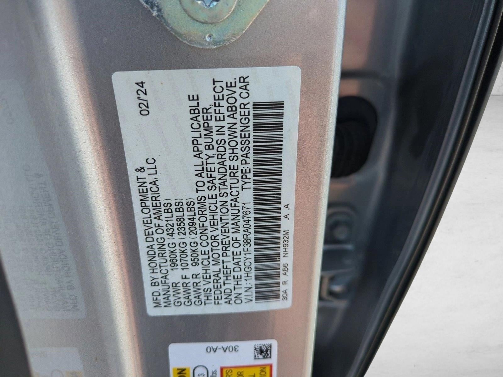 2024 Honda Accord Sedan EX CVT