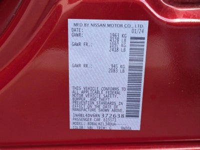 2024 Nissan Altima 2.5 SV Sedan