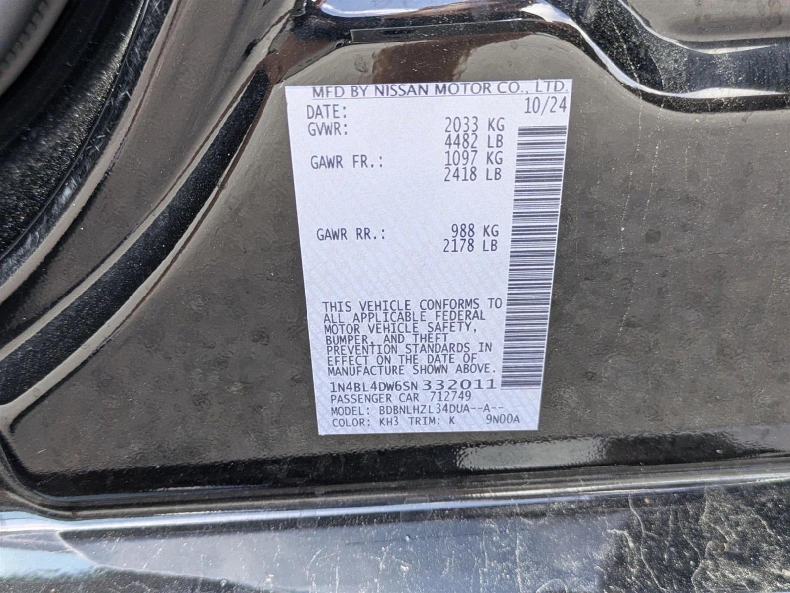 2025 Nissan Altima SV AWD