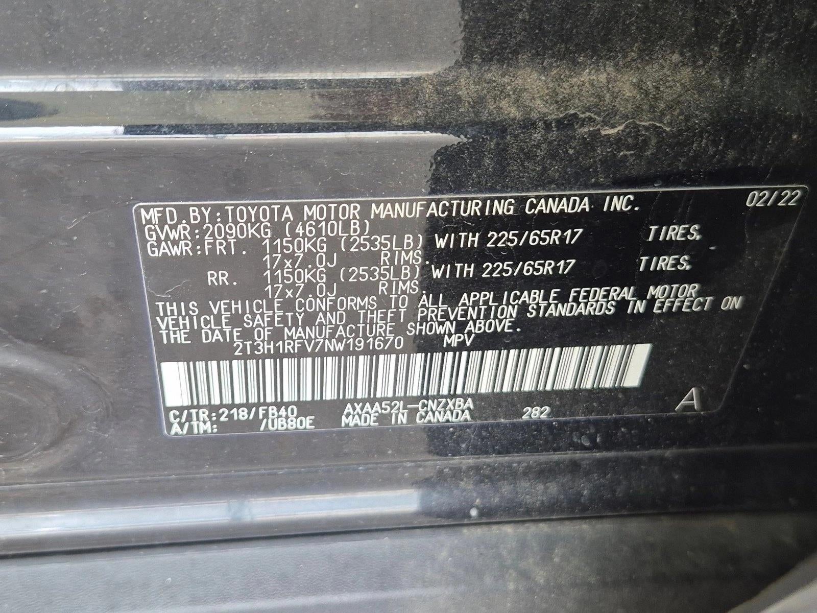 2022 Toyota RAV4 LE FWD (GS)