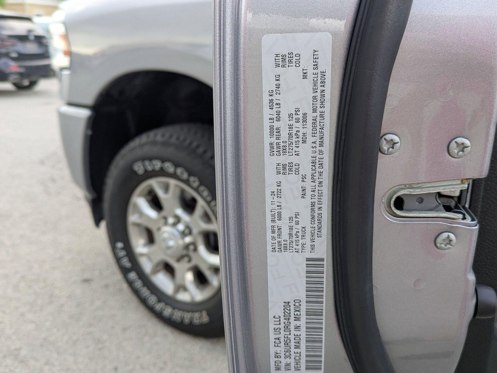 2024 RAM 2500 Laramie 4x4 Crew Cab 6'4" Box