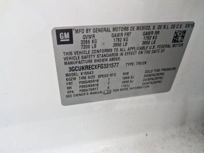 2015 Chevrolet Silverado 1500 Crew Cab Short Box 4-Wheel Drive LT Z71