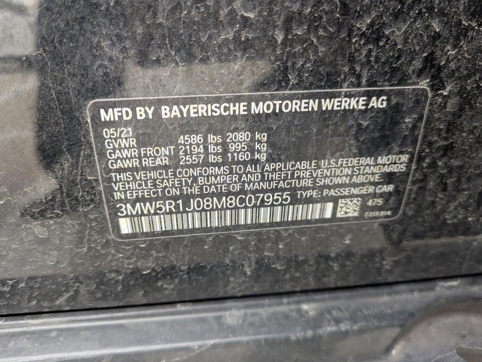 2021 BMW 330i Sedan North America