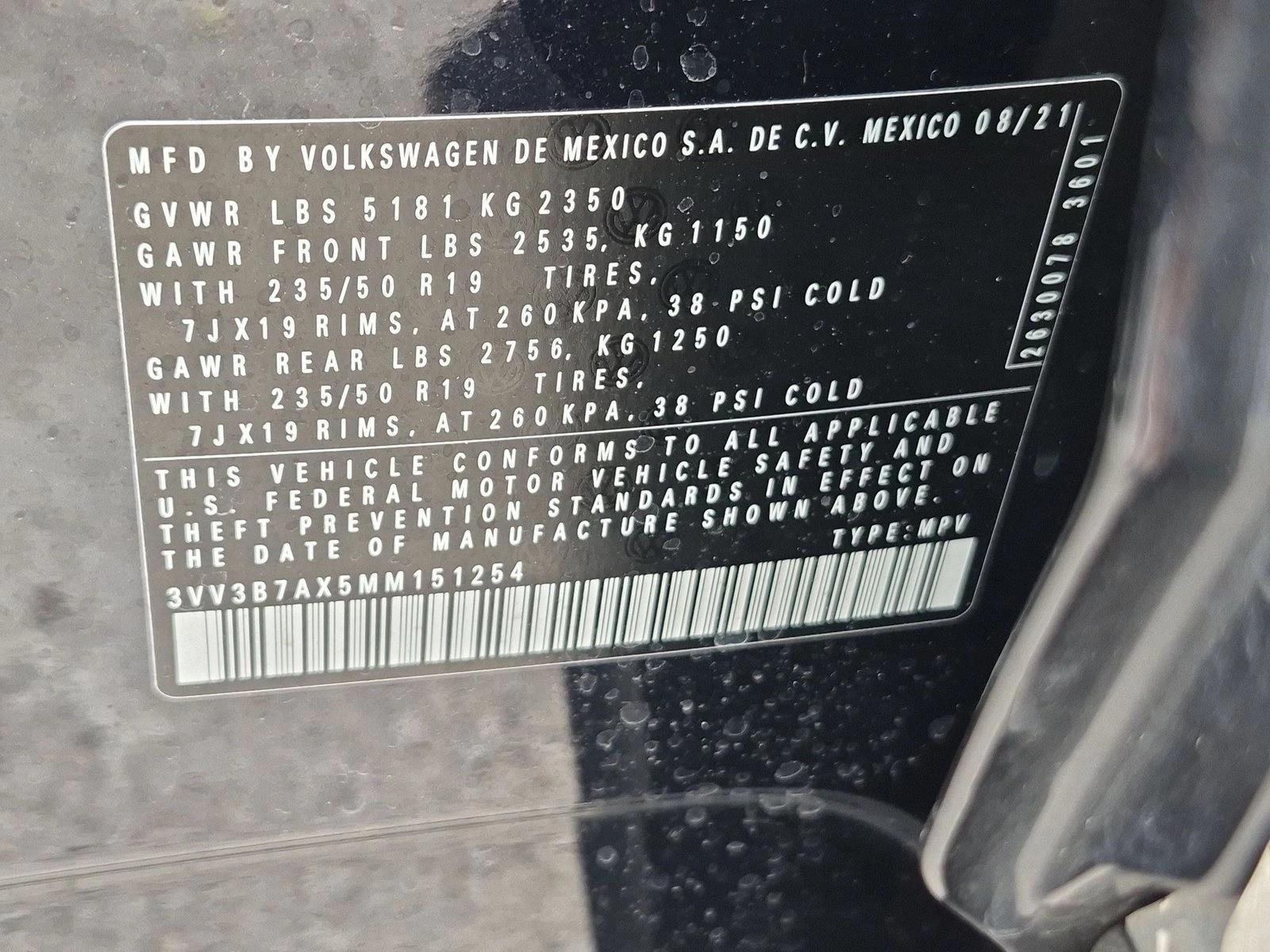 2021 Volkswagen Tiguan 2.0T SEL FWD
