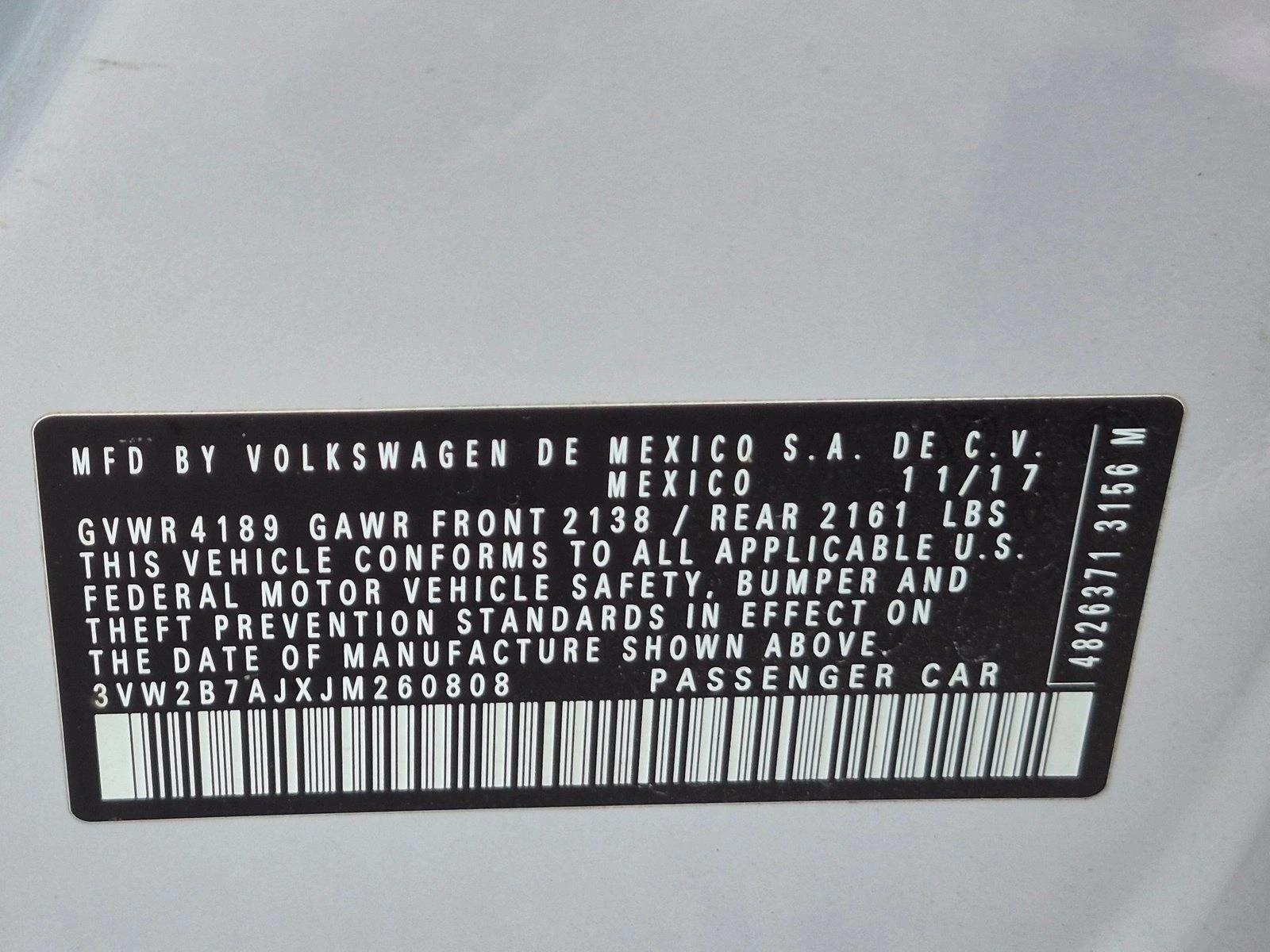 2018 Volkswagen Jetta 1.4T S Auto