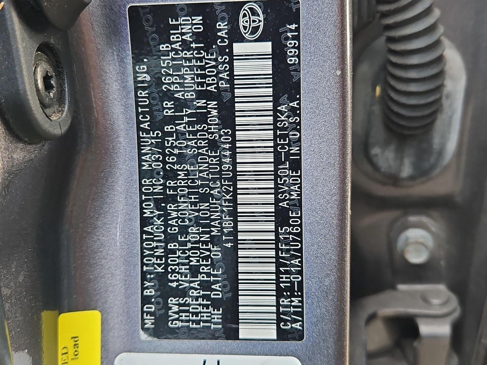 2015 Toyota Camry 4dr Sdn I4 Auto SE (SE)