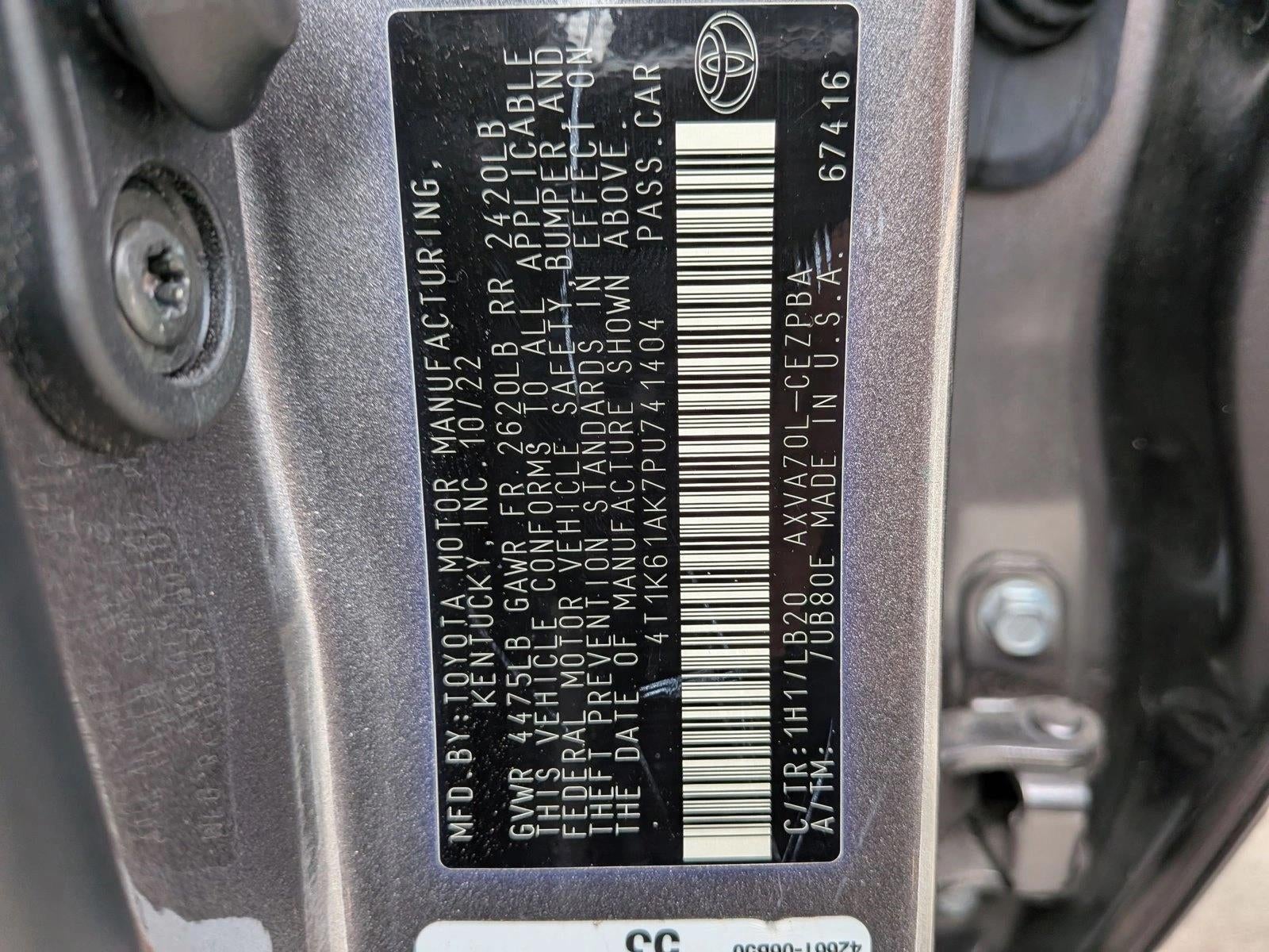 2023 Toyota Camry XSE Auto (Natl)