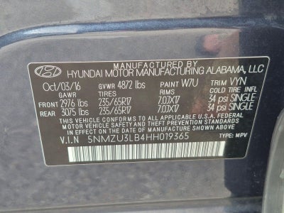 2017 Hyundai Santa Fe Sport 2.4L Auto