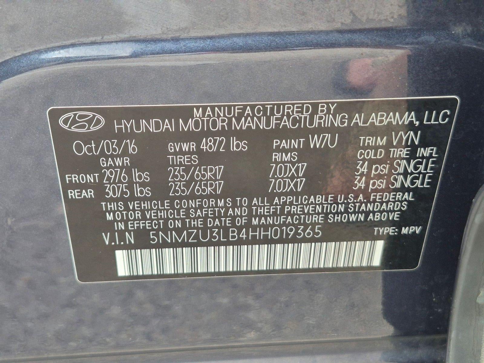 2017 Hyundai Santa Fe Sport 2.4L Auto