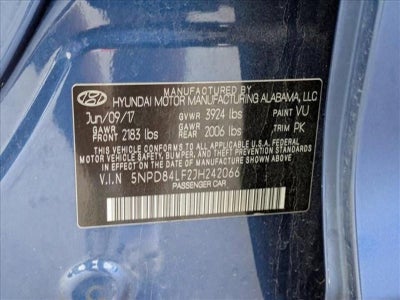 2018 Hyundai ELANTRA SEL 2.0L Auto