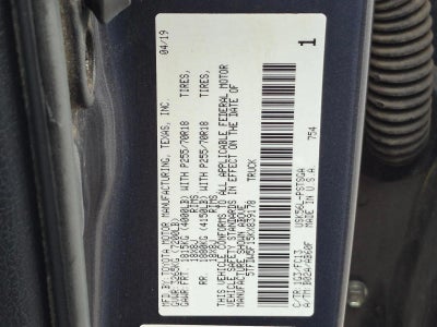2019 Toyota Tundra 4WD 4WD SR5 CrewMax 5.5' Bed 5.7L FFV (SE)