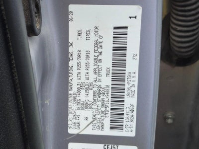 2020 Toyota Tundra 4WD 4WD SR5 CrewMax 5.5' Bed 5.7L (SE)