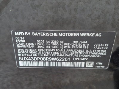 2024 BMW X3 sDrive30i Sports Activity Vehicle