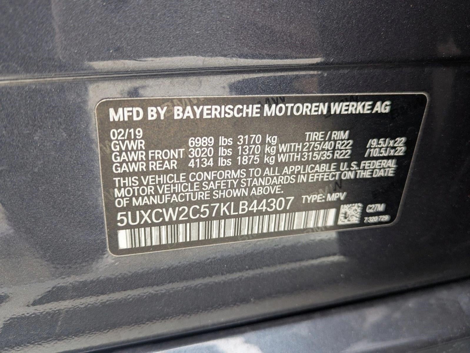 2019 BMW X7 xDrive40i Sports Activity Vehicle