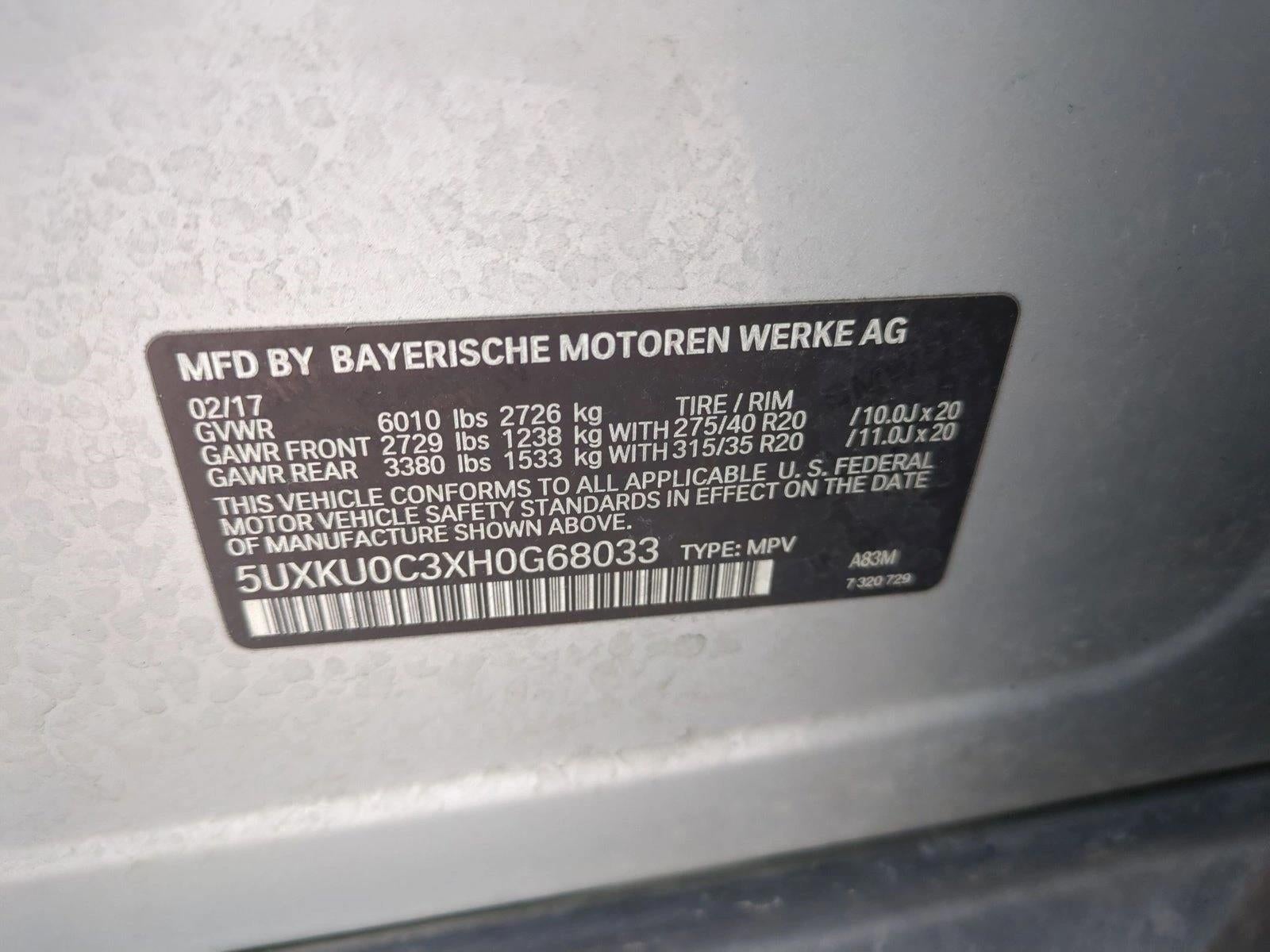 2017 BMW X6 sDrive35i Sports Activity Coupe