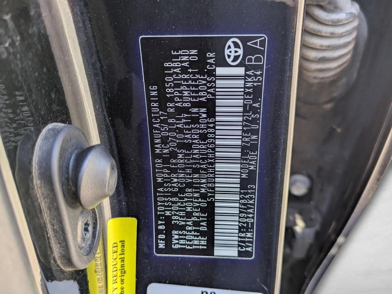 2017 Toyota Corolla LE CVT (Natl)