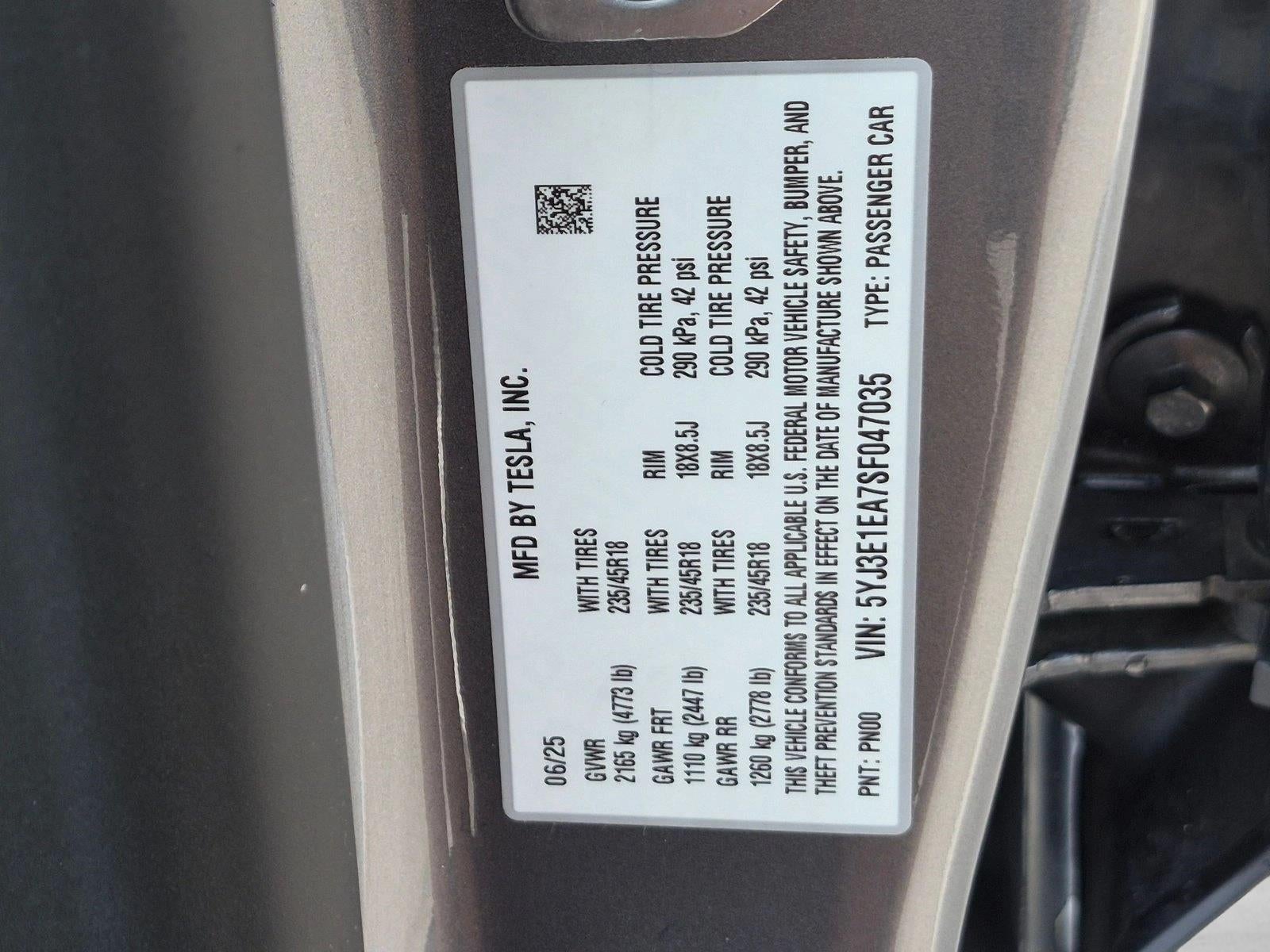 2025 Tesla Model 3 Long Range RWD